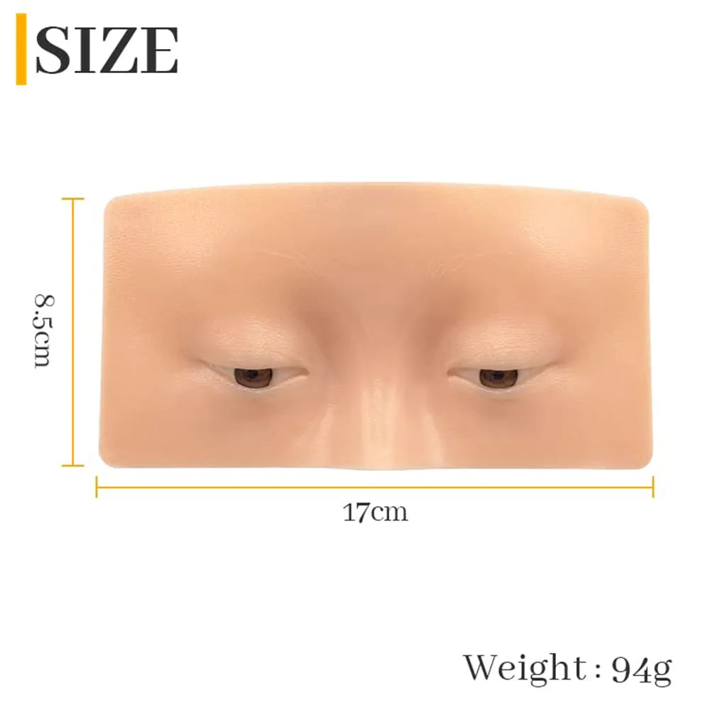 Premium 5D Eyebrow Tattoo Practice Skin Eye Makeup Training Skin Silicone Practice Pad for Makeup Beauty Academy