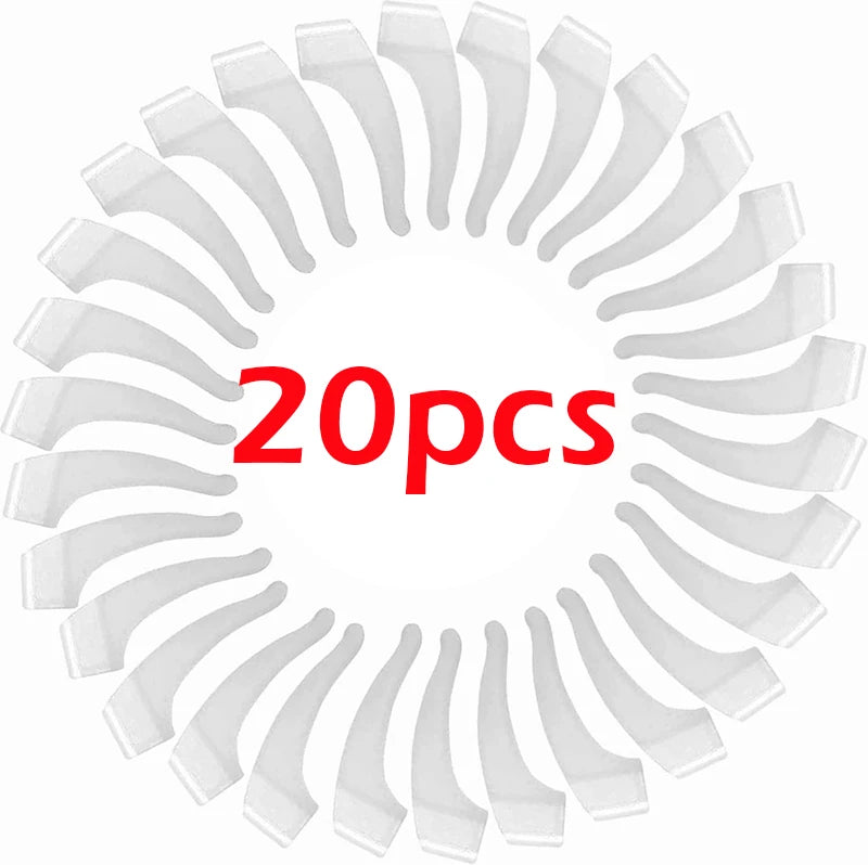 New Arrivals 20 Pairs Set (40PCS) Silicone Anti-Slip Ear Hooks for Women Men Antiskid Glasses Leg Ear Sleeve Clear Anti-fall Eyewear Holder Accessories