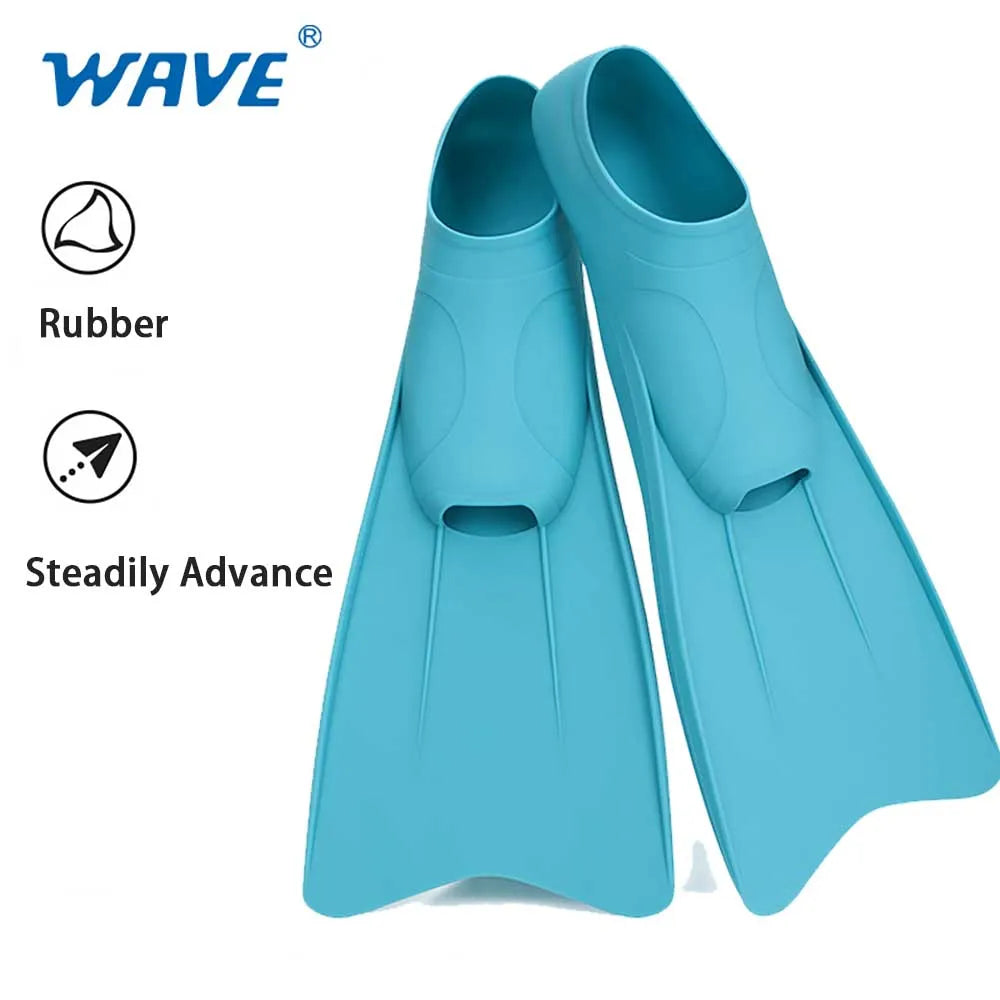 Adults and Kids 33-44 Size Professional Silicone Fins Swim Training Snorkel Short Diving Flippers Frog Shoes Men Women Breaststroke Free Snorkeling  Swimming Accessories Water Sports Supplies