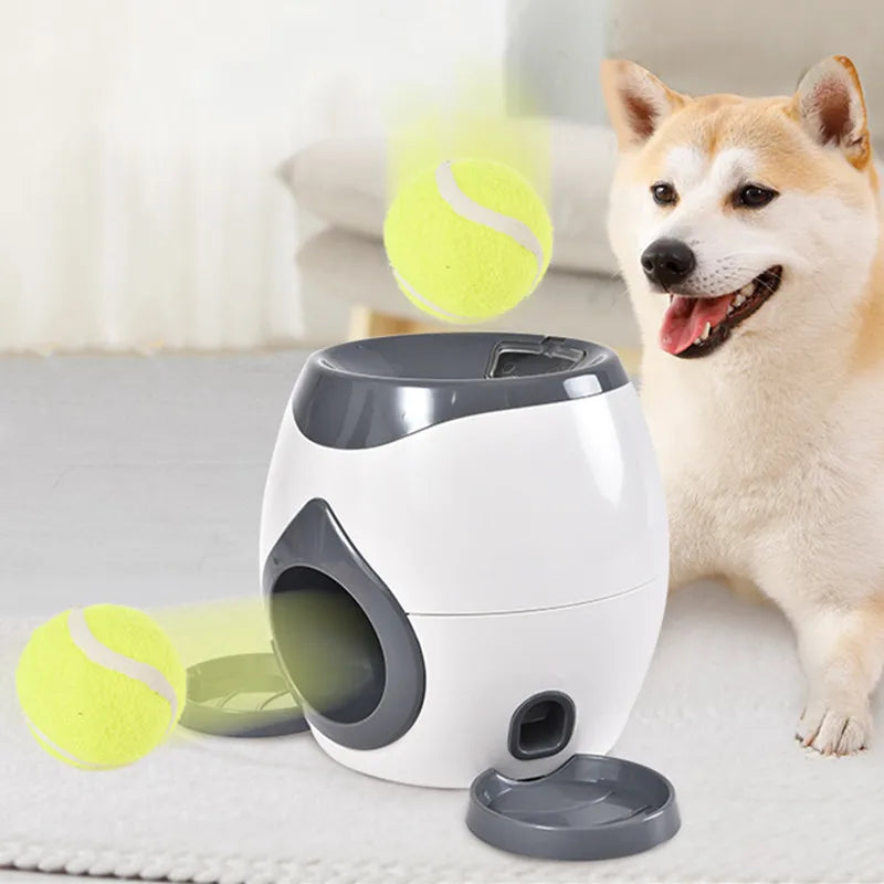 NEW Arrivals Smart Ball Launcher Feeder Training Reward System for Dogs Interactive Puzzle Toy for Indoor Outdoor Puppy Exercise Behavior Training Pets Gaming Supplies