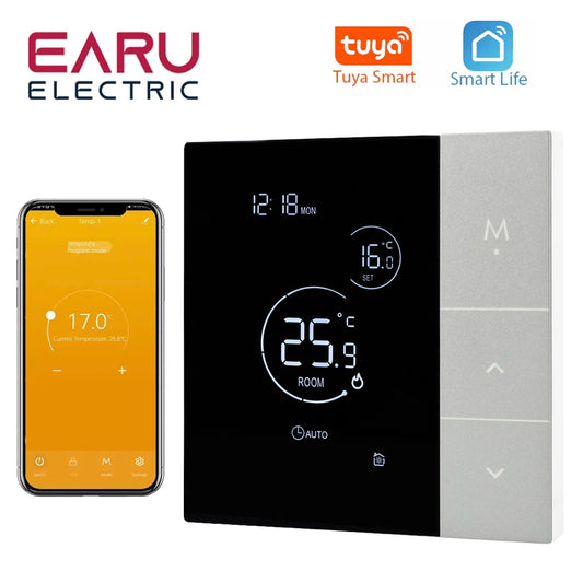 NEW Arrivals TUYA Wi-Fi Thermostat Temperature Controller Water Electric Floor Heating TRV AC100V-240V 3A 16A Digital LCD Display Wall Mounted Device
