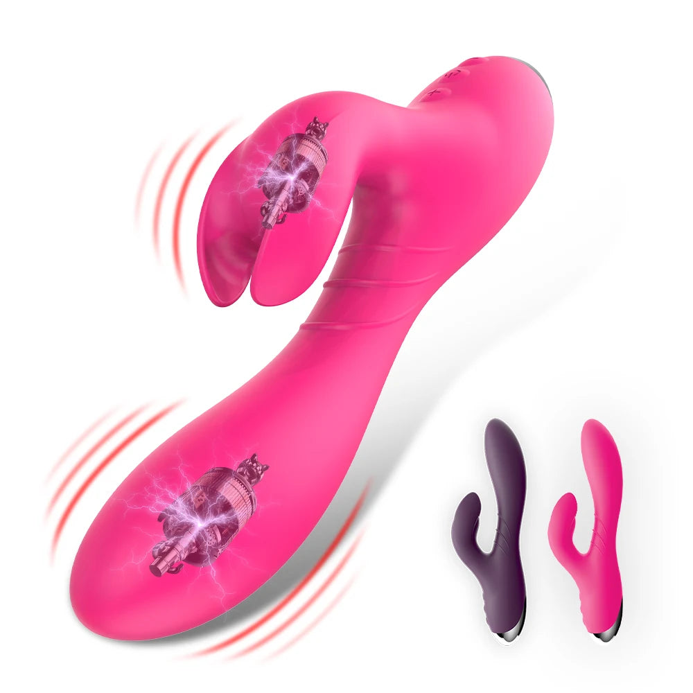 G Spot Dildo Rabbit Vibrator Dual Vibration Female Masturbator Vagina Clitoris Pussy Massager Sex Toys for Women Masturbation