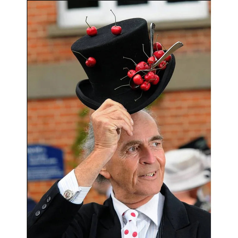 NEW Arrivals British President Men Luxury Top Hat Presidential High Hat British jazz Top Multi-Colors Hats Gentleman Evening Wedding Party  Flat Felt Hat Formal Tuxedos Costume Apparel Accessories Male Luxury Fashion Clothing