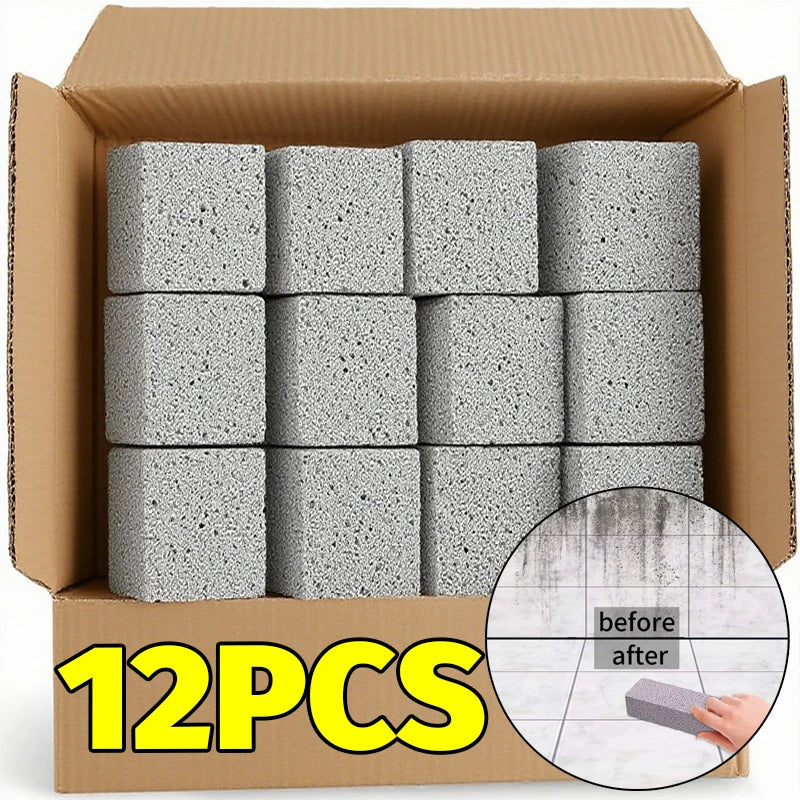 NEW Arrivals 6/10/12 PCS Set BBQ Grill Kitchen Oven Sink Stain Removal Pumice Stone Cleaning Blocks Scouring Pad Bathtubs Pool Toilet Cleaner Brushes