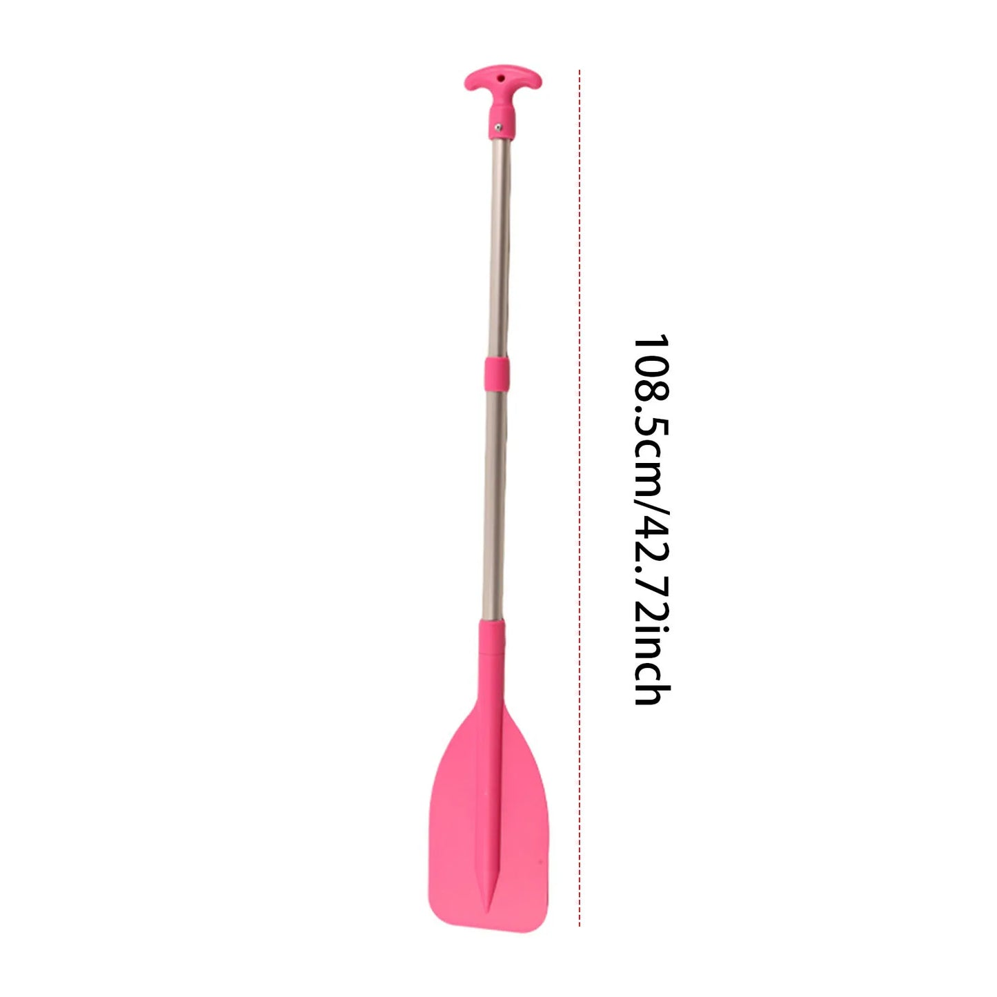 Telescoping Emergency Boat Paddle Aluminum Alloy Shaft Single-Head Boat Oars 53.5-108.5cm Adjustable Length Rafting Canoe Kayak Paddles Water Sports Supplies