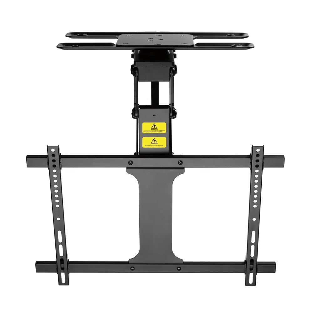 Adjustable Remote Control Retractable Motorized Lift Flip Down Pitched Roof Ceiling Folding Electric TV Wall Bracket Mount