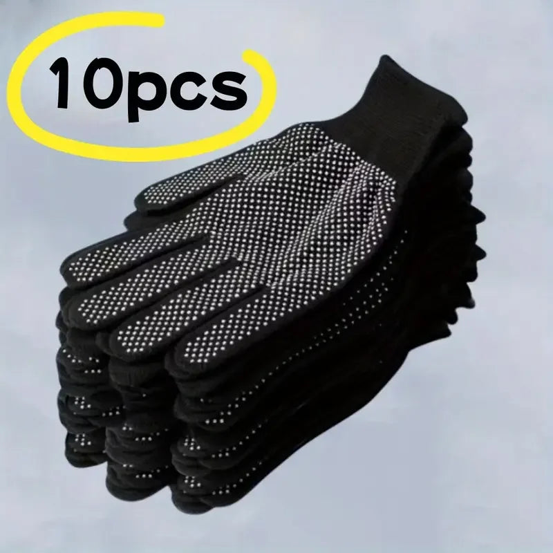 10 PCS Set Garden Gloves - Breathable Non-Slip for Cycling, Fishing, Camping - Unisex Gloves