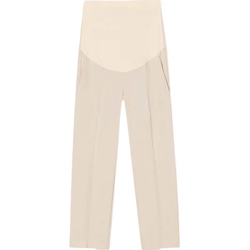 NEW Arrivals M-3XL Plus Size Beige/Black Color Maternity Work Pants Pregnancy  Extender Office Wear Clothing Fashion Trousers Adjuster Women Pregnancy  Clothes