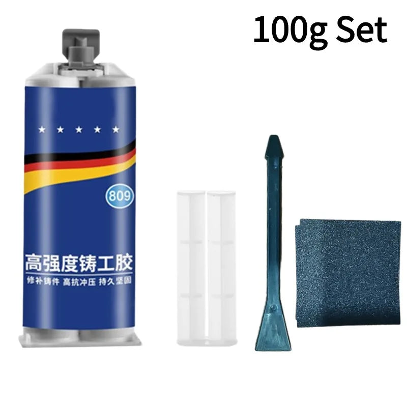 50-500gr New Metal Repair Adhesive 2 In1 Cold Welding Glue Magic Plastic Repair Casting Adhesive Heat Resistance Industrial AB Glue