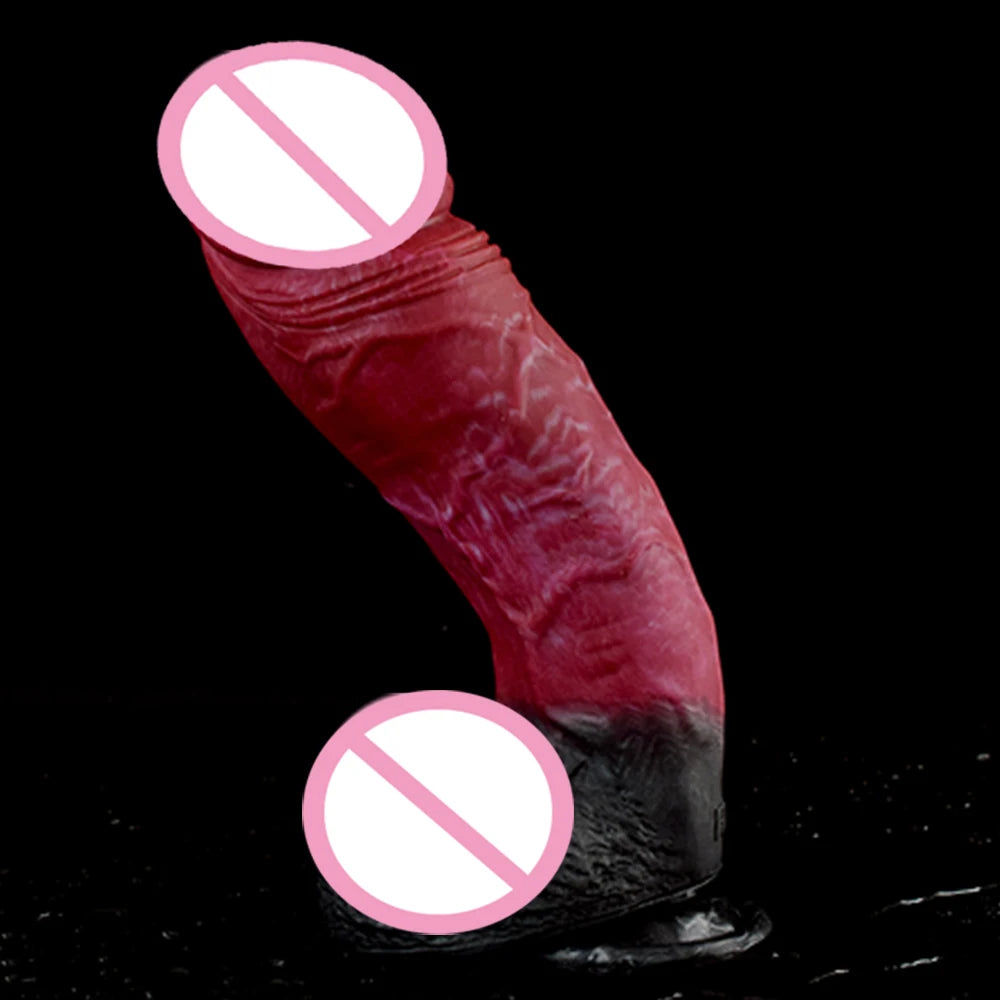 Strap on Realistic Dildo With Suction Cup Silicone Red Huge Artificial Penis Harness Skin Touch Sex Toys For Women Men