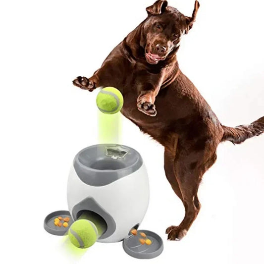 Automatic Ball Launcher for Dog Toy, Interactive Tennis Ball Launcher Machine for Medium Dogs, Interactive Training Smart Feeder