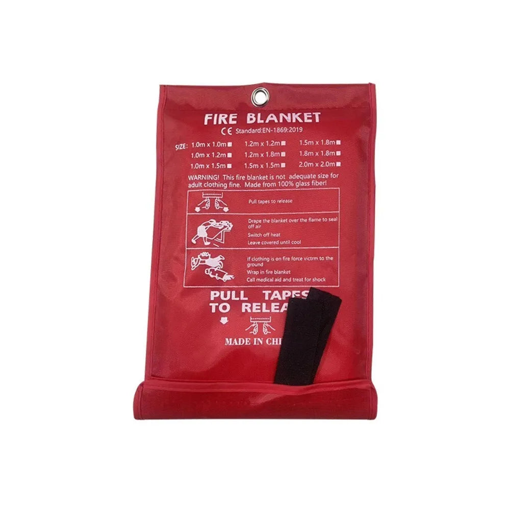 NEW Arrivals 2M Fire Escape Emergency Blankets Square Durable Fiberglass Retardant Fire Tent Boat Emergency SOS Blanket Fire Safety Products
