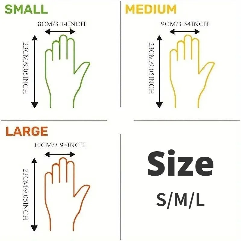 NEW 100PCS Disposable TPE Silicone Gloves Kitchen Bathroom Restaurant Camping Travel Waterproof Oil-Proof Household Cleaning Tools