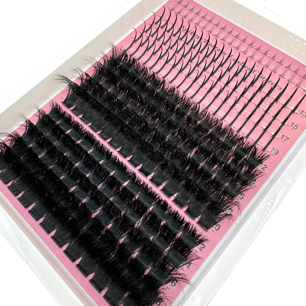 NEW Arrivals 15 Rows Lash Clusters Spikes Eyelash Extensions Spiky Lashes Extension Thick Individual Cluster Lashes with Spikes & Bottom Lashes Women Cosmetic Accessories