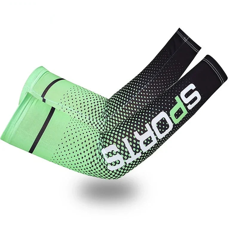 Cool Arm Sleeve Cover for Men Women Sun Protection Ice Sleeve Sunscreen Arm Guard for Basketball Running Cycling Bodybuilding