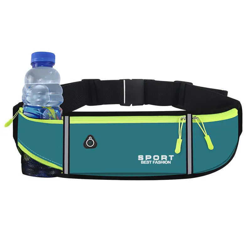 10 Colors Outdoor Running Waist Bag for Mobile Phone Light and Thin Fitness Cycling Water Bottle Waist Bag with Three Waterproof Pockets