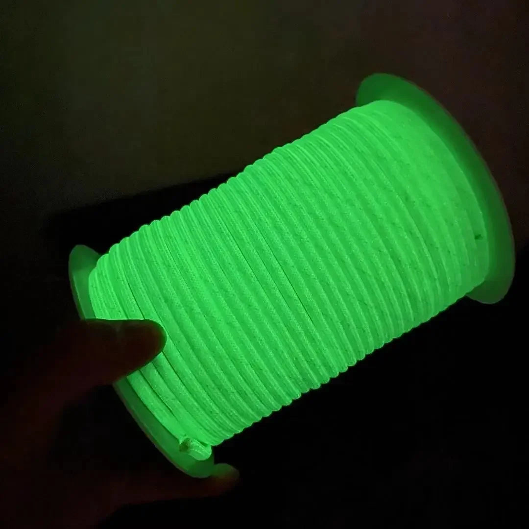 8 Colors Reflective Warning Rope Fluorescent Fiber Rope Night Glow Anti-Counterfeit Rope 4mm 6mm 8mm Colorful Clothing Accessories