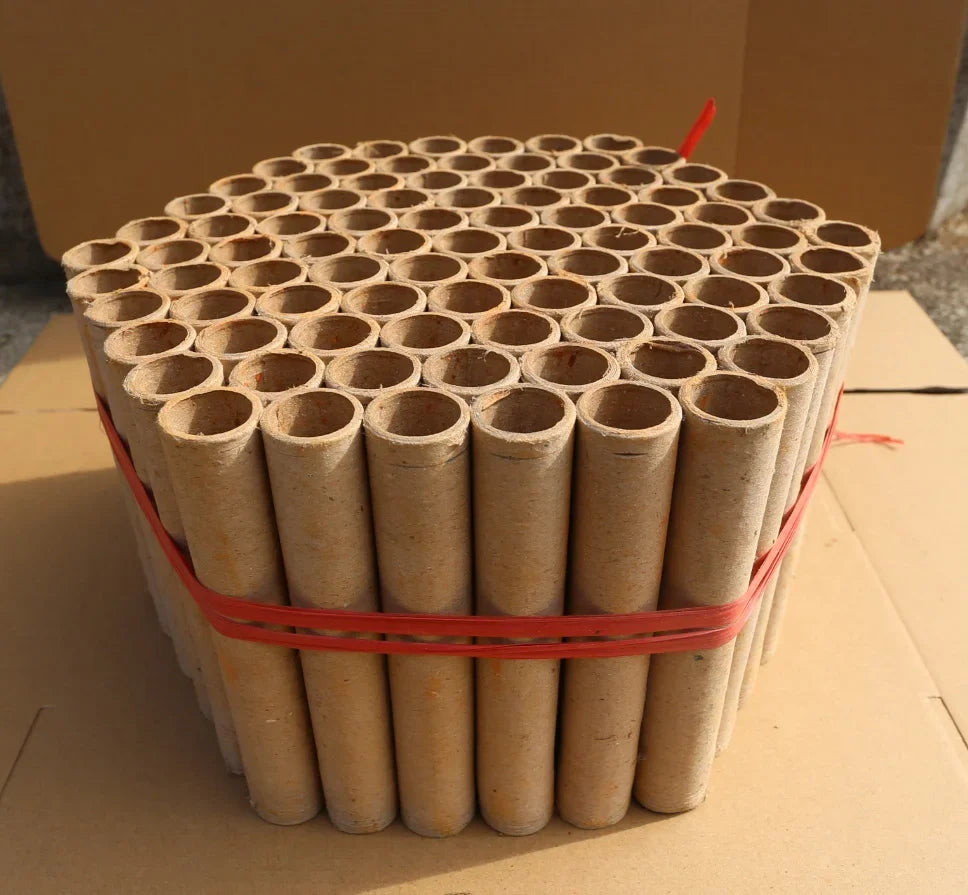 90PCS Set Fireworks Pyrotechnics Paper Tubes Candle Rocket Paper New Year Eve Decoration Accessories Supplies