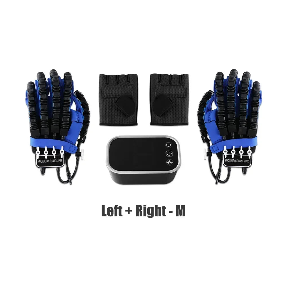Left & Right 2 PCS Set S-2XL Size Hand Finger Rehabilitation Exerciser Robot Gloves Stroke Hemiplegia Cerebral Infarction Training Equipment Therapy Health Care Supplies
