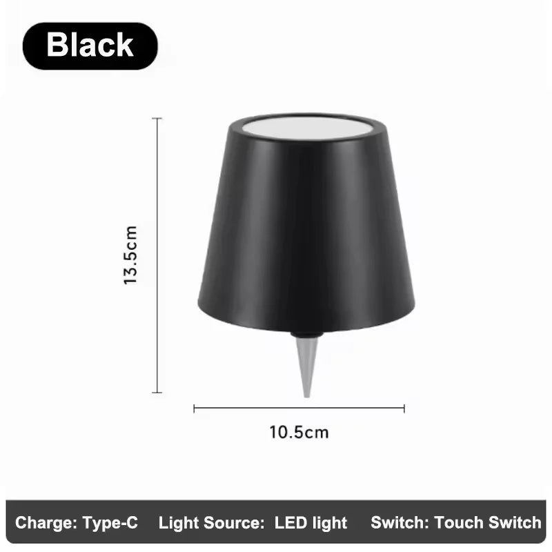 NEW Arrivals USB Rechargeable Wine Bottle LED Mood Lamp 2000mAh Touch Stepless Dimmer RGB 3 Color RGB White Cordless Pub Table Night Light