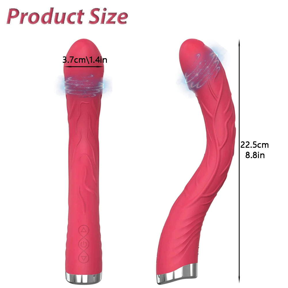 Long Vibrator Dildo Sex Toys For Women Powerful Vibro Magic Wand Clitoris And G Spot Stimulator Female Masturbation Adult Goods