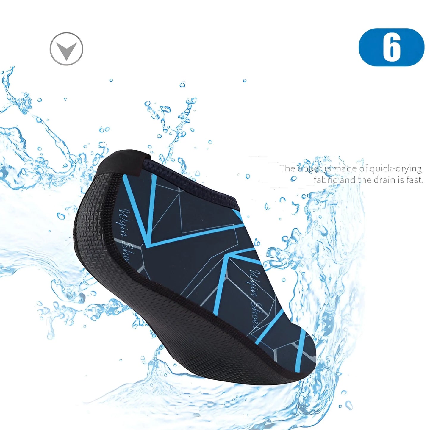 Water Shoes for Women Men Quick-Dry Aqua Water Socks Barefoot Shoes for Swimming Beach Pool Yoga Surf