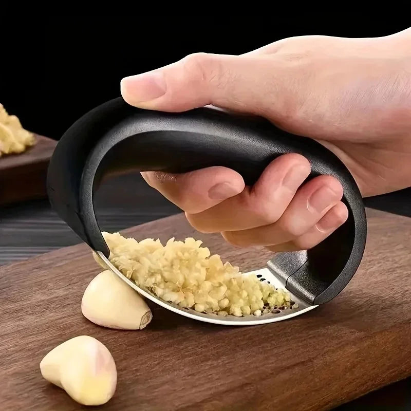 NEW Arrivals 9 PCS Set Stainless Steel Washable Garlic Press, Thickened Garlic Clip, Household Garlic Puree Grinder, Garlic Mortar, Kitchen Tools Set