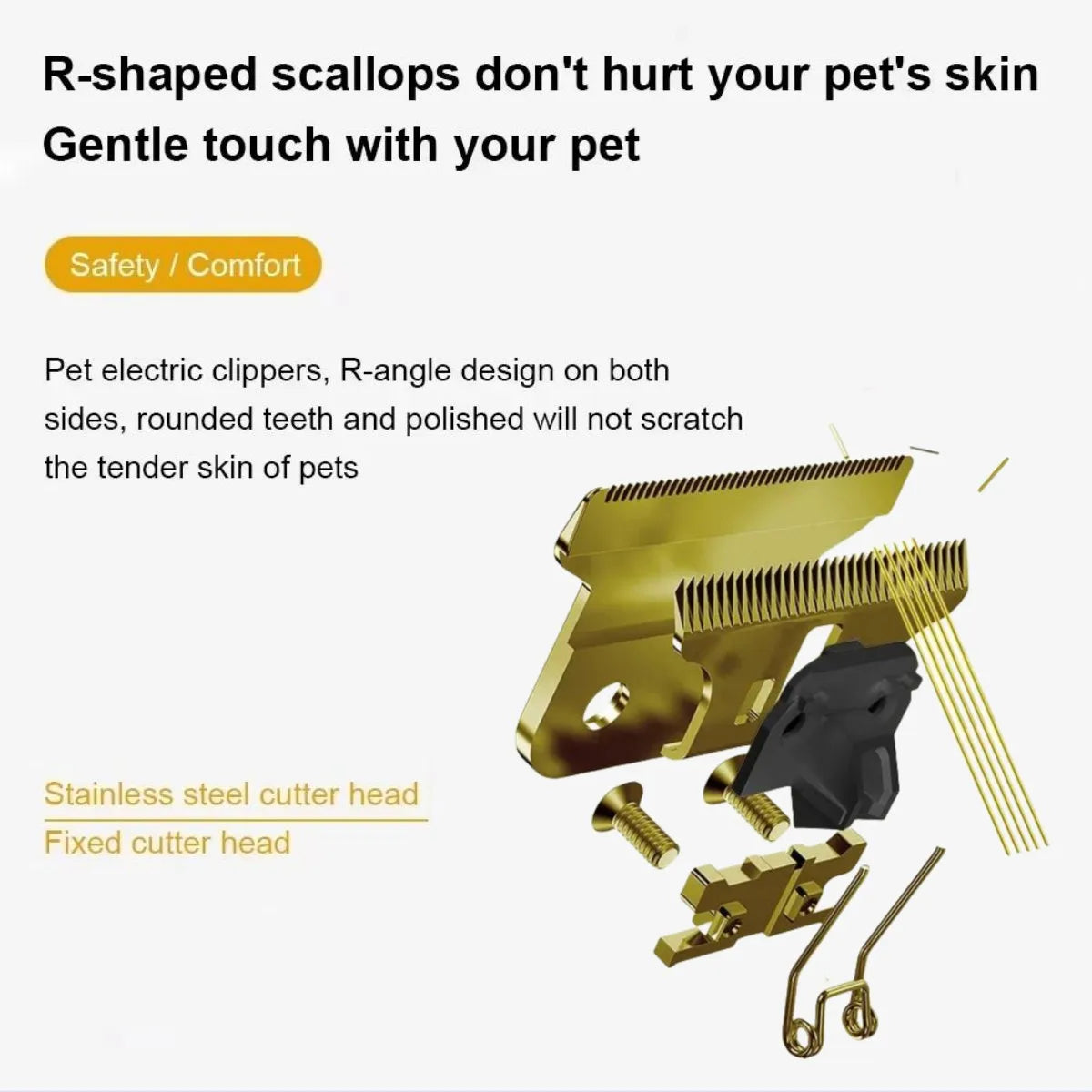 Professional Cat Dog Hair Clipper Rechargeable Grooming Kit Pet Trimmer Low-Noise Shaver Set Hair Cutting Machine for Animals