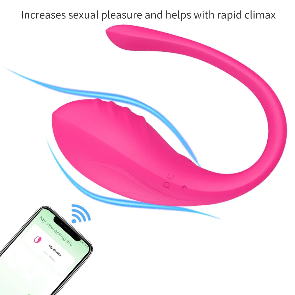 Wireless Bluetooth Women Control App Vibrating Egg G-spot Clitoris Vagina Masturbator Wearable in Panties Fidget Vibrator Sex Toys Supplies for Women Endless Pleasure Masturbation18+ Sex Shop Products