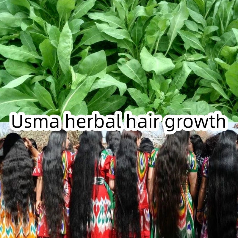 1000g  Natural Pure from Uzbekistan Grass Powder  Hair Coloring Nourishes Hair Roots, Hairline, Thick Eyebrows, Beard Growth Women Men Hair Care Supplies