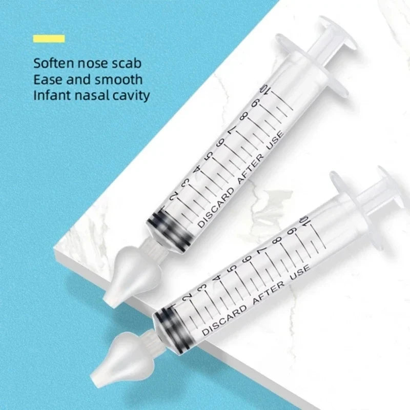 4 PCS Set Home Needle Tube Nasal Aspirator Baby Infant Kids Nose Snot Booger Irrigator Mucus Snivel Cleaner Rhinitis Syringe Washer Babies Health Care Supplies