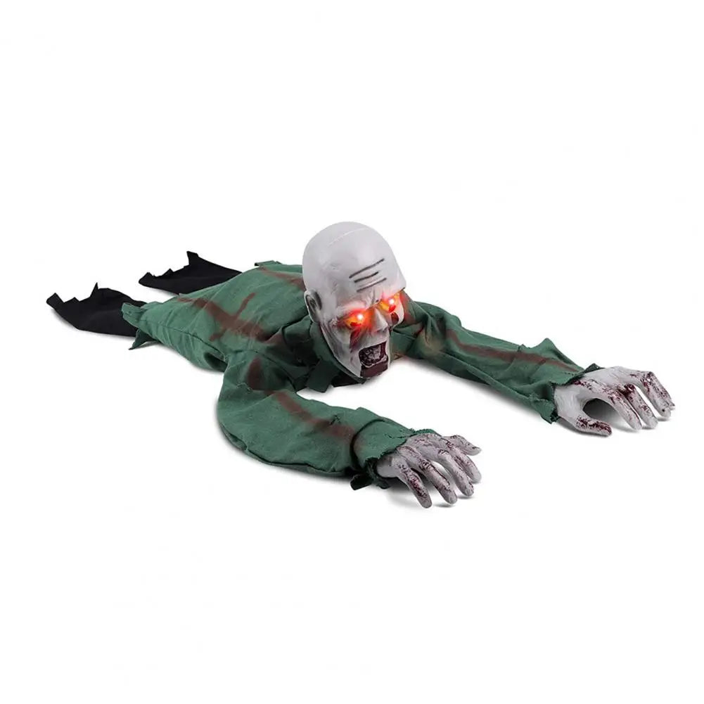 NEW Arrivals Halloween Crawling Ghost with Realistic Postures Spooky Halloween Crawling Ghost Decoration with Sound Glowing for Haunted House Outdoor Garden Lawn Courtyard Decor