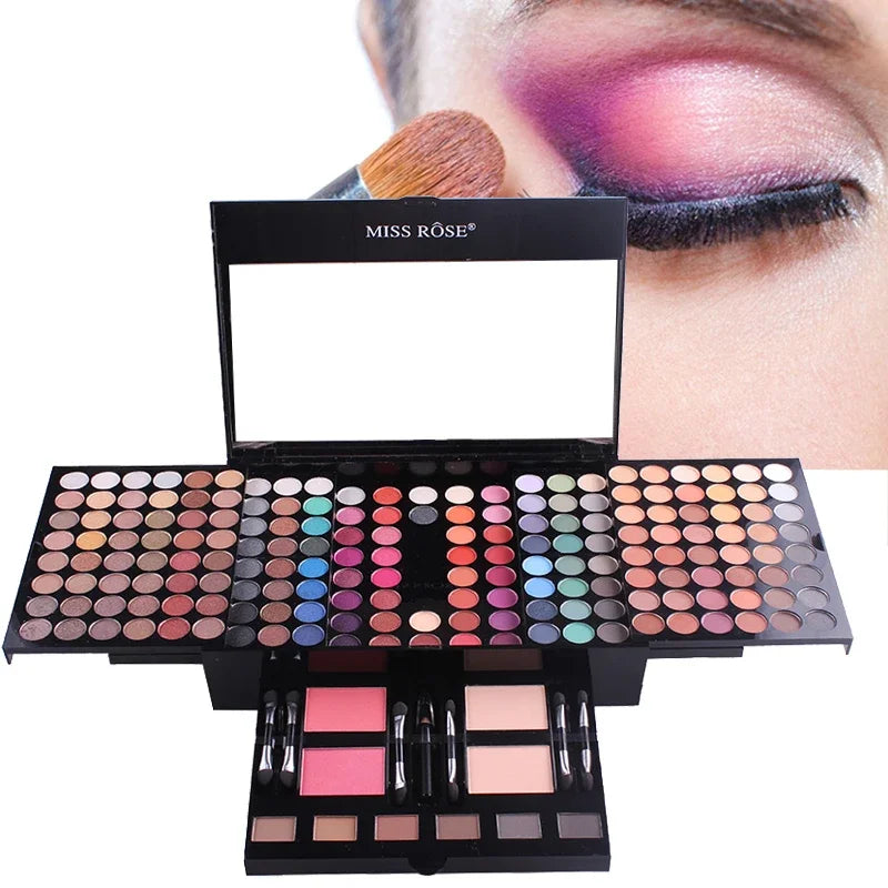 180 Colors Multicolor Eyeshadow Long Lasting Waterproof Shimmer Makeup Kit Glitter Matte Soft Eyeshadow Palette Set Women Makeup