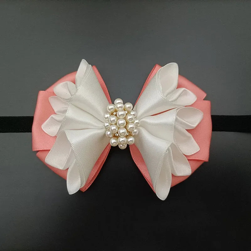 10 Colors Men's Business Wedding Luxury Bow Tie British Suit Shirt Accessories Original Design Handmade Jewelry Gifts Fashion Pearl Crystal Bow-Tie