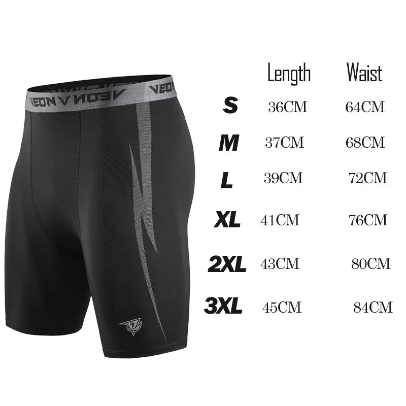 Compression Shorts Men Underwear Spandex Running Workout Athletic Leggings Sports Active Shorts