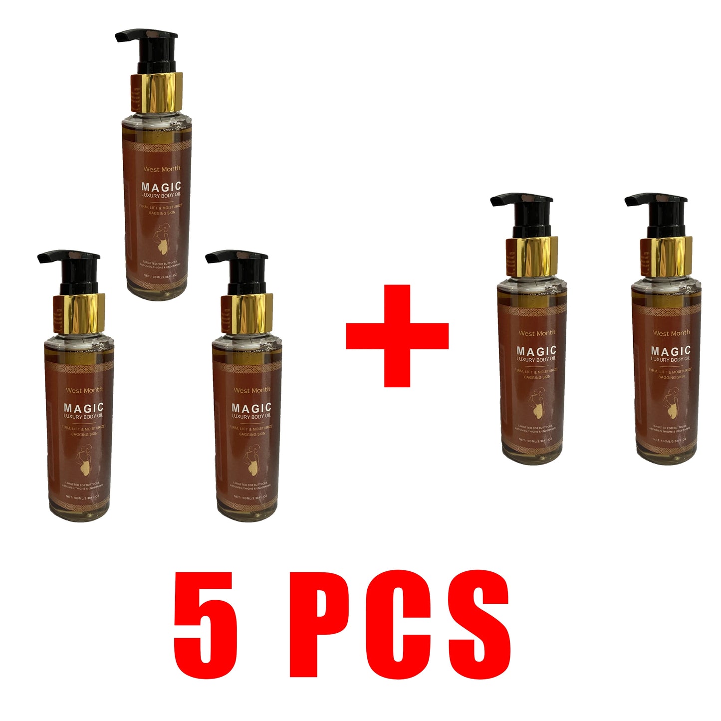 Buy 10 Get 12 Free Body Firming Moisturizing Oil Moisturizes, Lifts, Tightens, Laxity Repairs and Nourishes the Skin, Korean Products Skin Care Sets