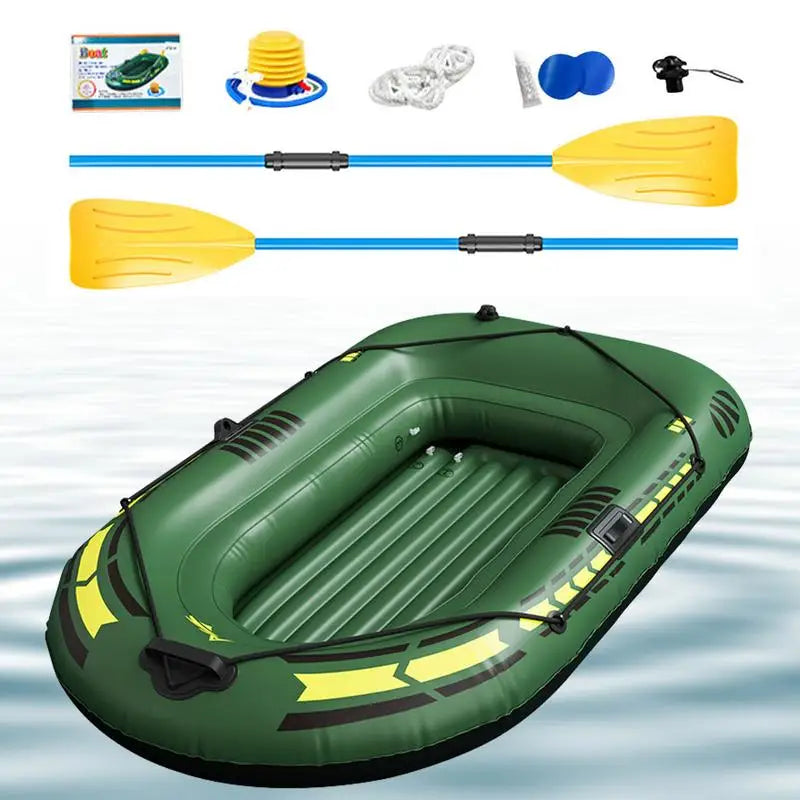 192*113*40cm Portable Inflatable Boat Canoe Fishing Kayak Rafting & Fishing Boats Raft With Oars Pump For Adults Summer Water Sports Supplies