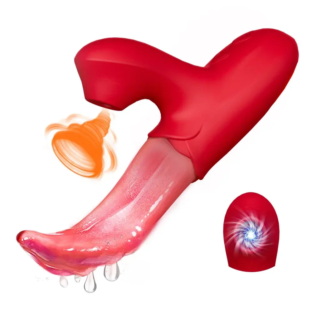 Sucking Vibrator for Women Powerful Sucker Vagina Massager Tongue Licking Clitoris Stimulator Masturbation Adult Sex Toys Goods