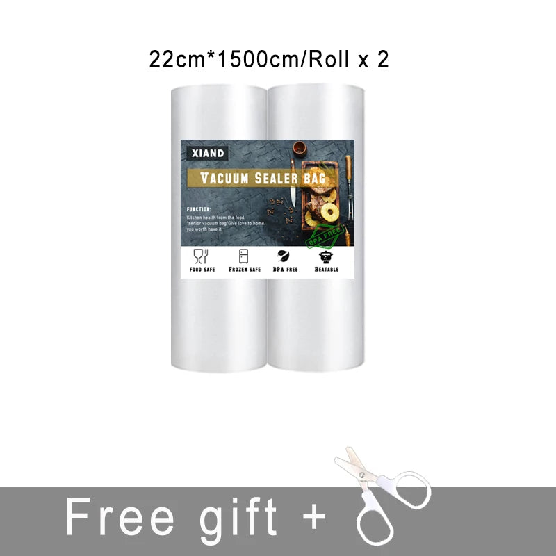 NEW Vacuum Bags For Food Storage Bags Vacuum Sealer Food Bags Vacuum Packaging 12/15/20/22/25/28cm*1500cm/Rolls Kitchen Accessories