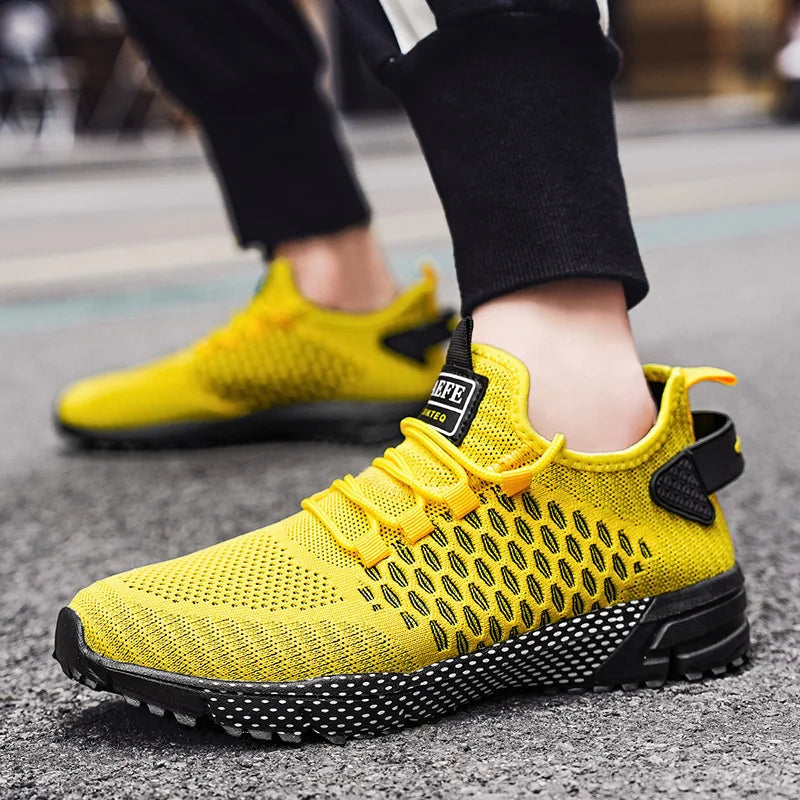 Men's Running Shoes Men Sneakers Shoes Mesh Breathable Outdoor Tennis Walking Gym Shoes for Men Plus Size 40-47