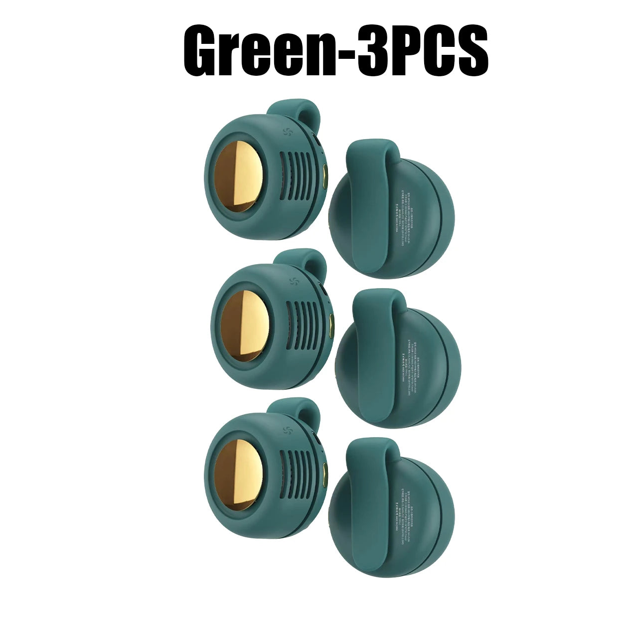 1/3/5/10 PCS Set Portable Mini Fan USB Rechargeable Clip on Anywhere Fan Bladeless Handheld Waist Clip Small Personal Cooling Fan for Travel Outdoor Running Hiking Sport Activities