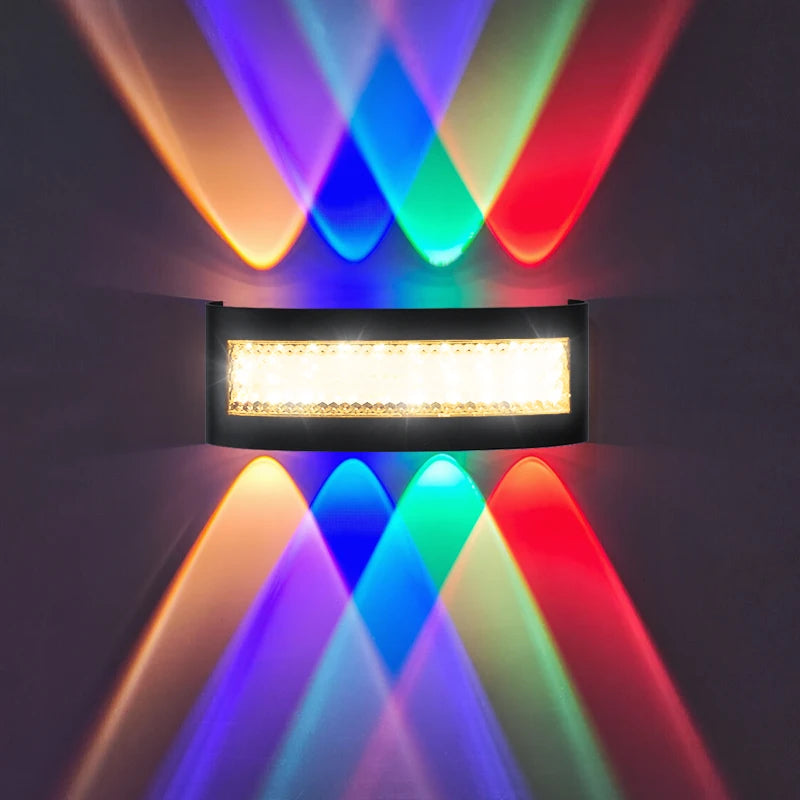 NEW Modern Home 85-265V Up and Down Lighting LED Wall Lamp for Indoor Living Room Dining Room Corridor and Hallway Outdoor RGB Wall Light Lamps Home Lighting Accessories