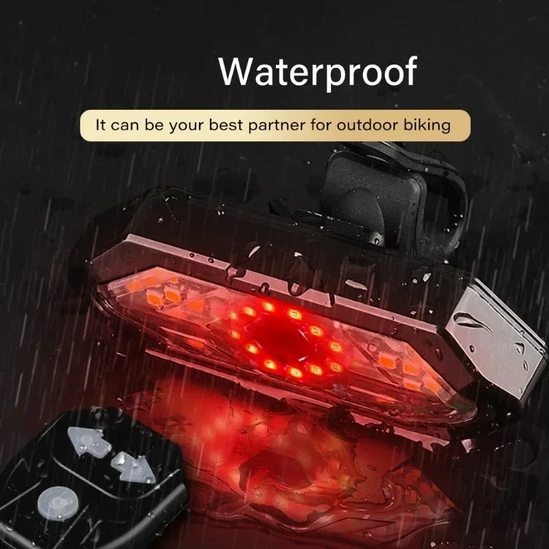 5 PCS Set Bike Turn Light + Horn IP66 Waterproof USB Rechargeable LED Safety Tail Lamp for MTB Road Cycling Accessories