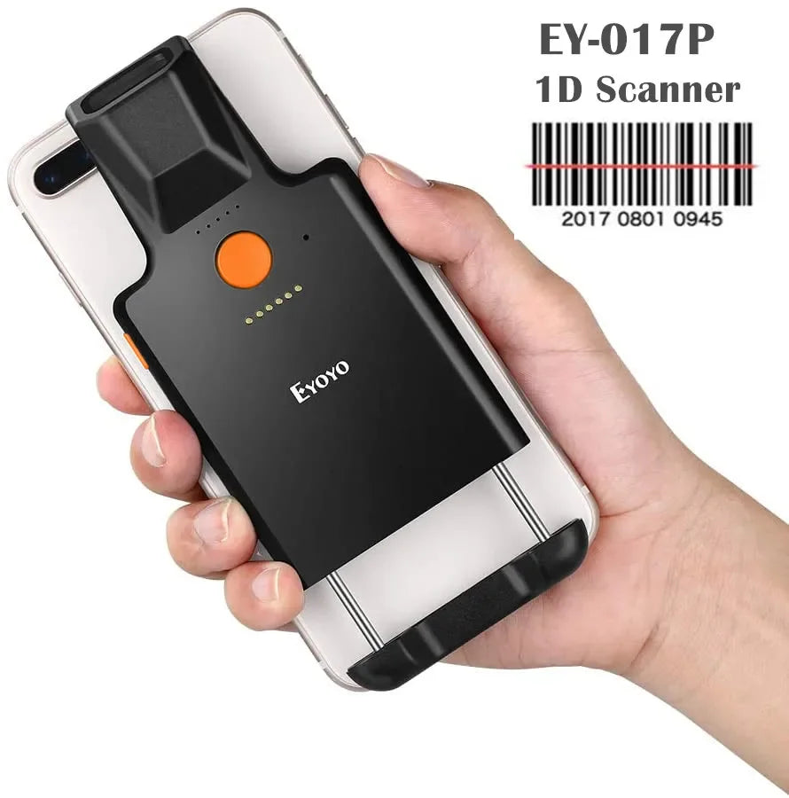 NEW 1D 2D Glove Wearable Ring Bluetooth Barcode Scanner Hand Wearable Finger Trigger Portable Wireless QR Code Scanner Reader