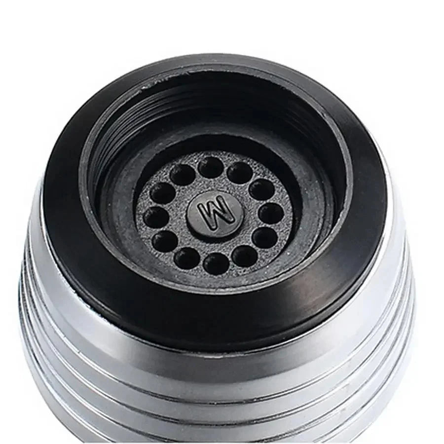 Kitchen Bathroom Stainless Steel Faucet Sprinkler Water-Saving Device Lengthening Rotating Splash Proof Sprinkler Spray Extender Bubbler