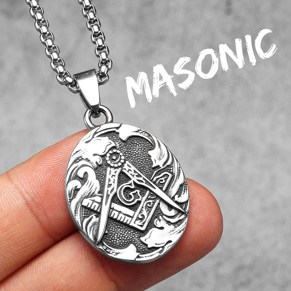 38 Types Illuminati's Masonic Hexagram Salomon Star of David Masonic Stainless Steel Men Necklaces Pendant Chain Punk New in For Women Fashion Secret Society Jewelry Gifts