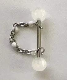 NEW Arrivals Punk Cute Chain Tongue Nail Detachable Drop Beads Acrylic Sweet Piercing Tongue Ring Body Accessories for Men Women
