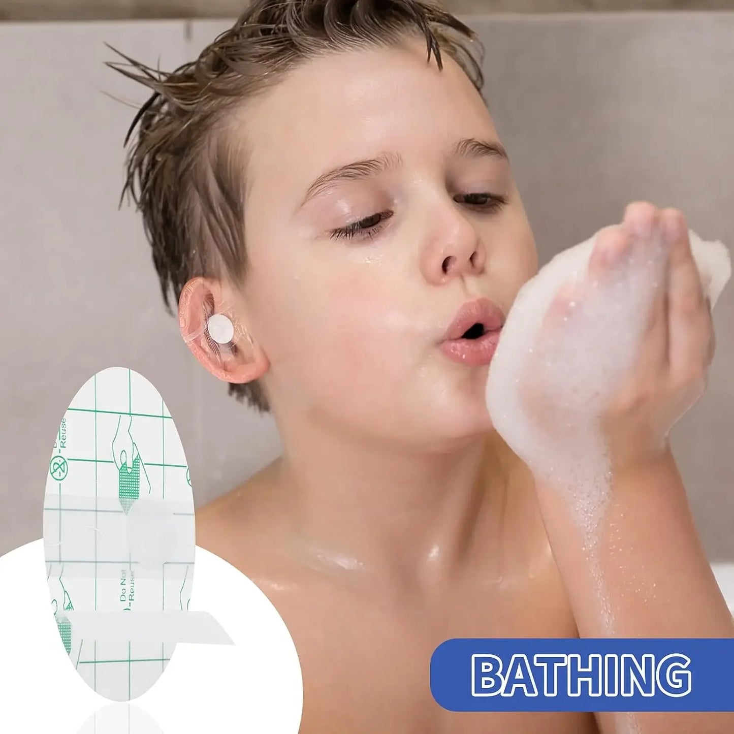 200Pcs Set Adults-Babies Disposable Waterproof Ear Stickers Adults Baby Shower Ear Pad Cover Salon Hairdressing Dye Shield Anti-Wear Heel Patch