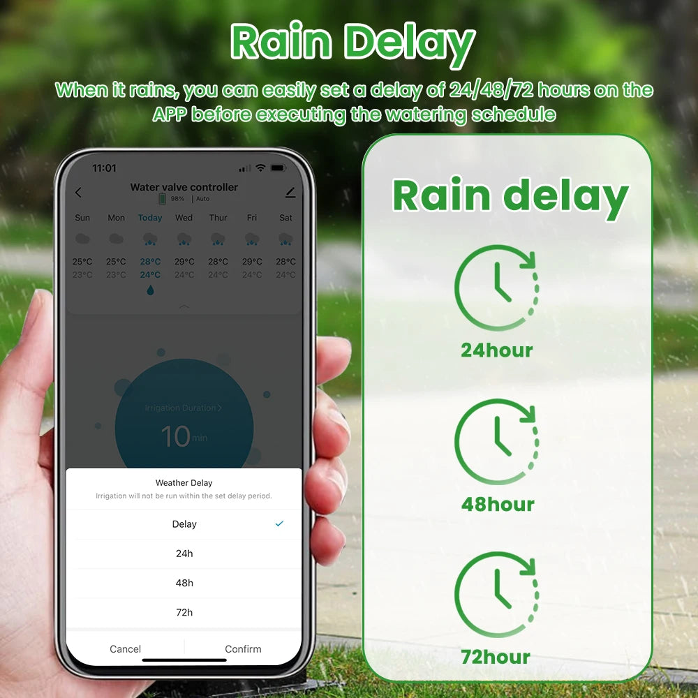 WiFi Timer Smart Dual Water Timer Garden Farm Irrigation Controller Program Timer  Irrigation Timed Watering Valve