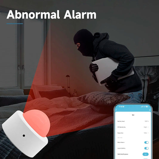 NEW Arrivals 8PCS Set TUYA Zigbee App Human Motion Sensor Alarm Smart Home PIR Motion Sensor Detector Security Smart Life Works With Alexa Google Home Office Business Security Supplies